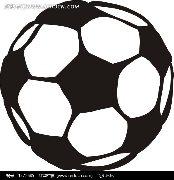 手绘黑白足球eps素材免费下载(编号1572685)_红动网