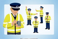 交通警察服装卡通图片