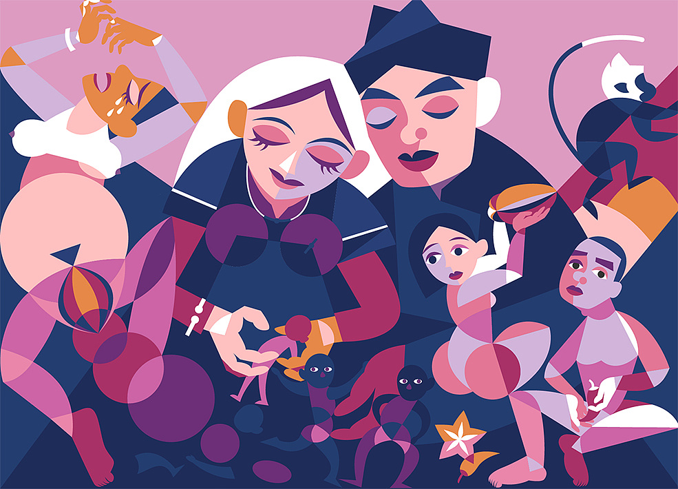 壮族神话故事系列插画