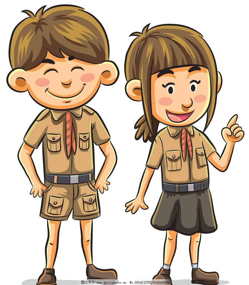 学生 小朋友 卡通男孩 女孩 手绘 卡通插画 幼儿绘画 设计 设计 人物