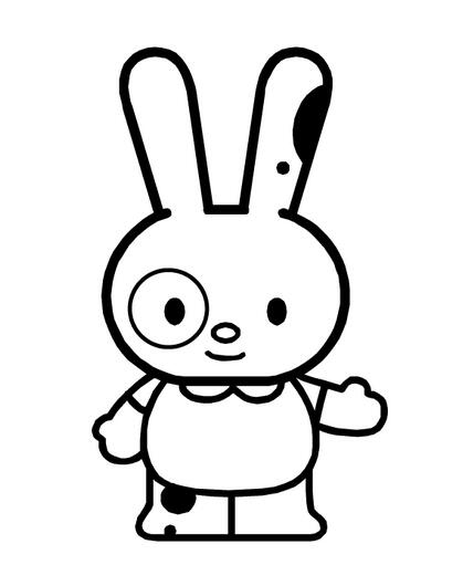 可爱的米菲兔卡通人物简笔画分享