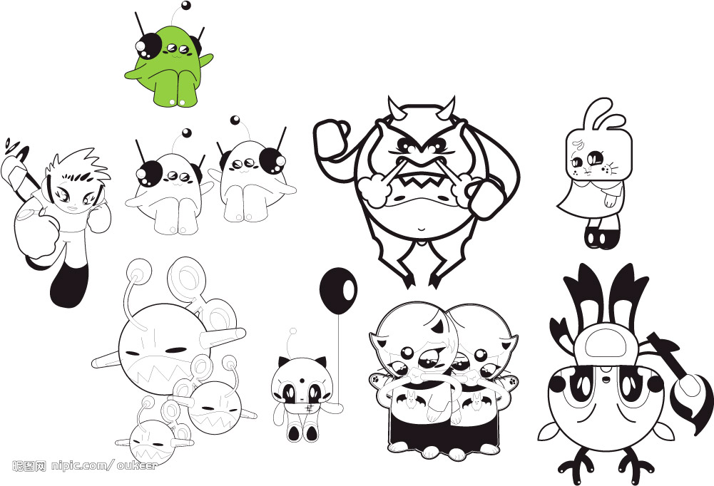 可爱卡通人物图片