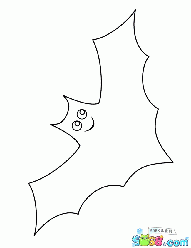 超可爱的动物图片-卡通蝙蝠_动物简笔画 - 5068儿童网