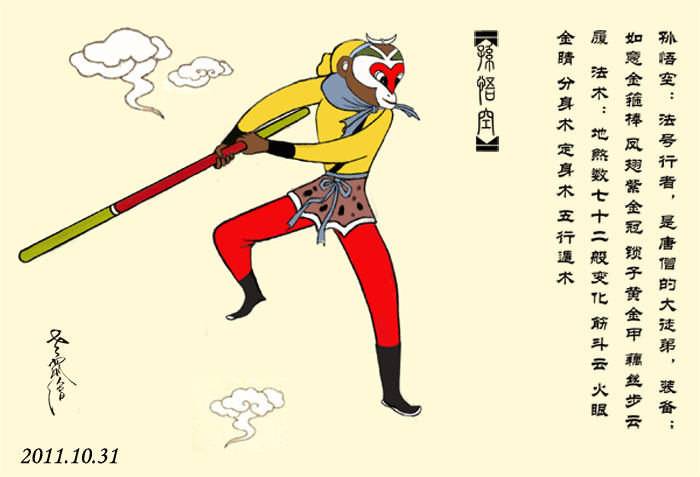 西游记人物绘画