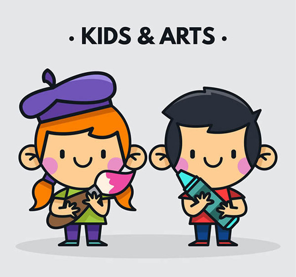 矢量儿童幼儿所需点数: 0 点 关键词: 卡通绘画儿童矢量图下载,人物