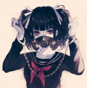 黑暗动漫图片女生头像