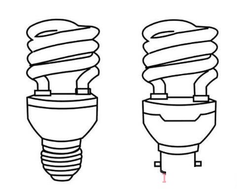 简单节能灯泡的画法步骤图 灯泡简笔画图片
