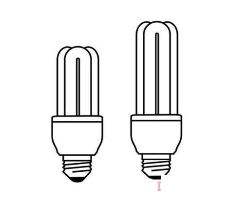 简单节能灯泡的画法步骤图 灯泡简笔画图片
