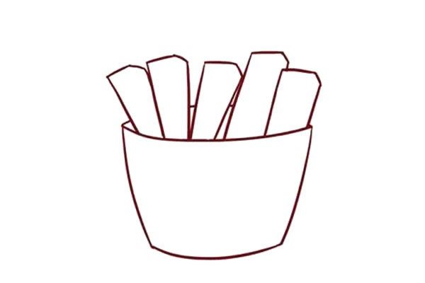 薯条简笔画