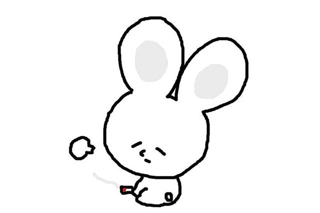 小兔子简笔画3