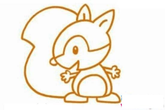 可爱小松鼠简笔画大全