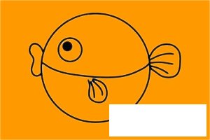 刺豚简笔画图片