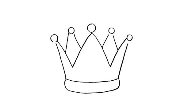 皇冠简笔画步骤图片