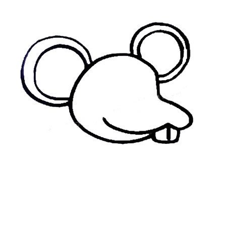 卡通老鼠简笔画