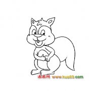 简笔画【调皮的小松鼠】4