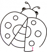 简单七星瓢虫简笔画