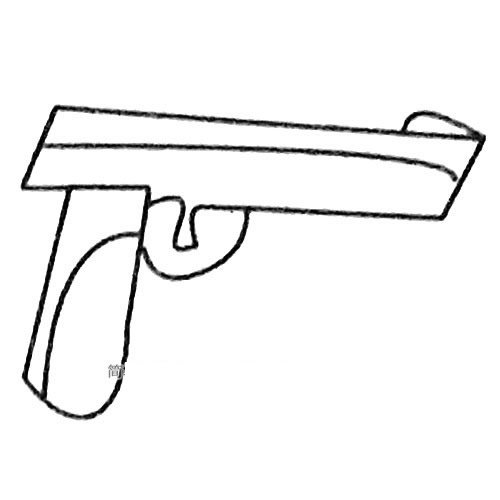 玩具手枪简笔画大全及画法步骤
