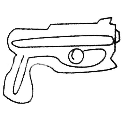 玩具手枪简笔画大全及画法步骤