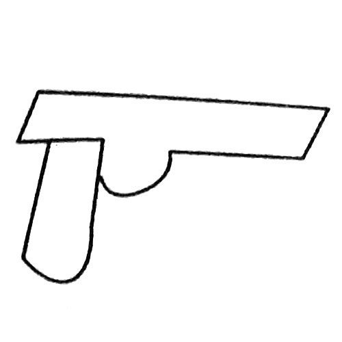 玩具手枪简笔画大全及画法步骤