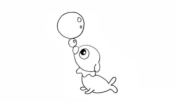 可爱的小海狗简笔画