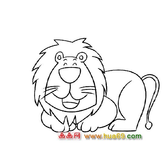 动物简笔画│狮子1