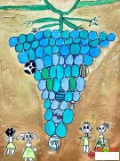 儿童画画大全简单漂亮，葡萄