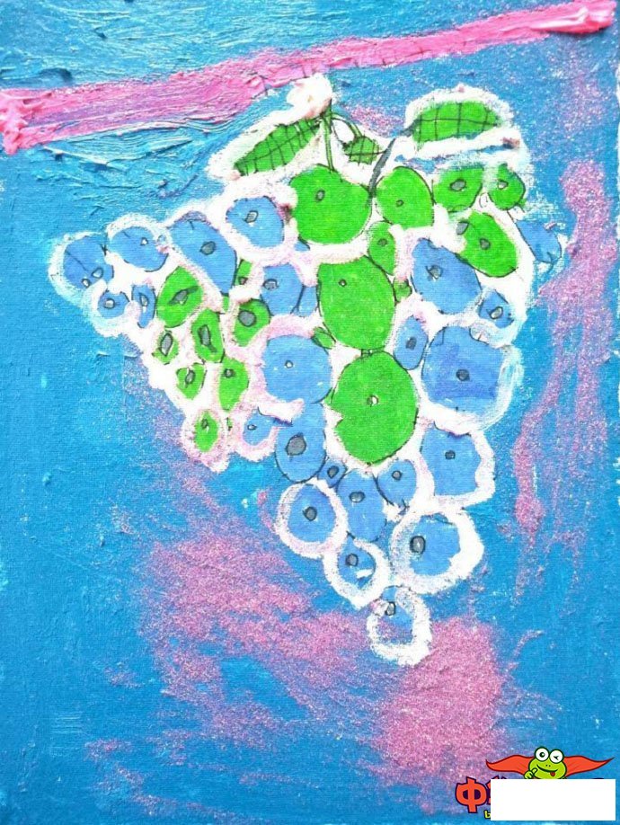 儿童画画大全简单漂亮,葡萄
