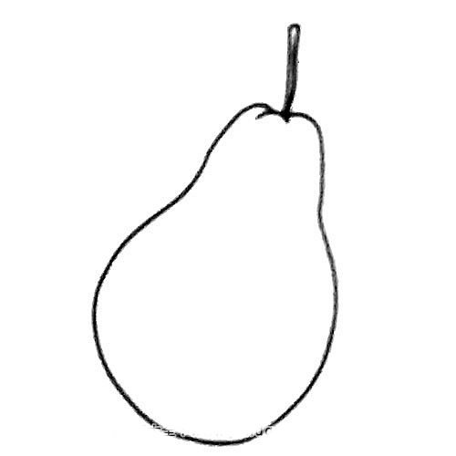 卡通梨简笔画图片