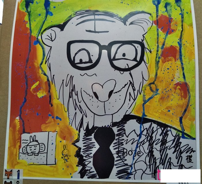 好看的儿童画图片，老虎