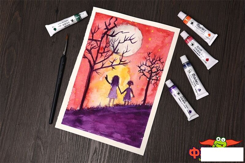 少儿画画大全简单漂亮,精选的儿童美术作品图片