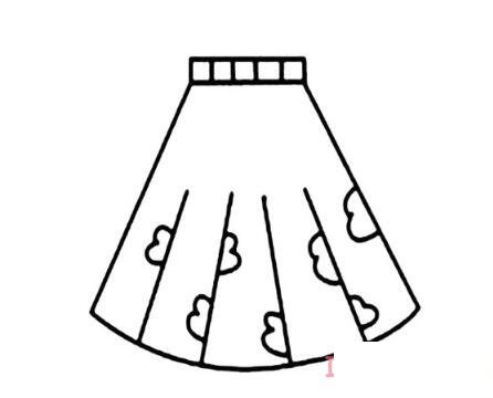 女生短裙的画法步骤图简单漂亮 短裙简笔画图片