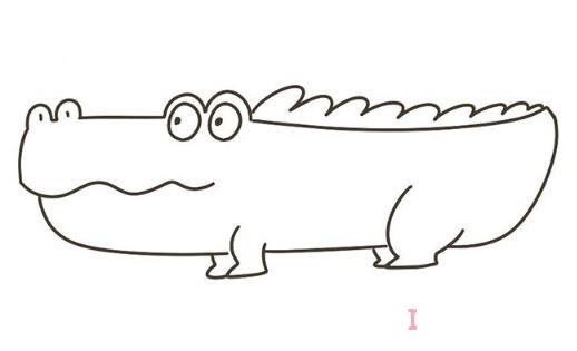 涂色鳄鱼怎么画简单好看 鳄鱼简笔画图片