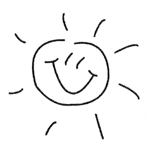 太阳简笔画图片大全