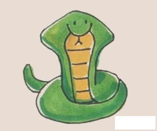 眼镜蛇简笔画