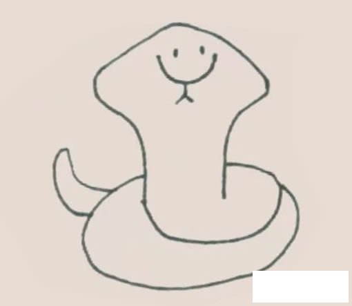 眼镜蛇简笔画