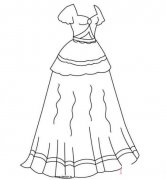 女孩裙子简笔画怎么画简单漂亮