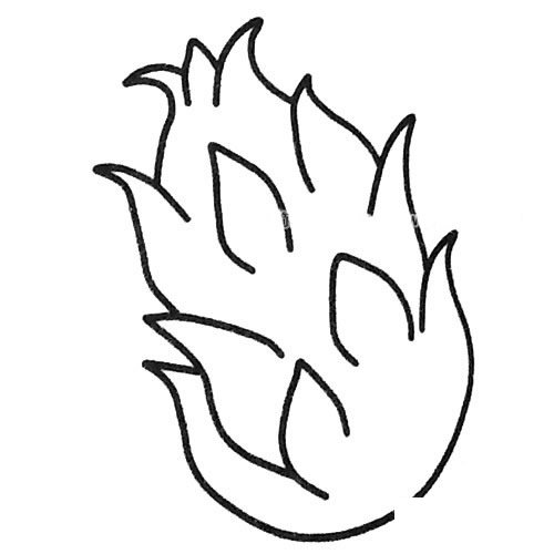 火龙果简笔画图片