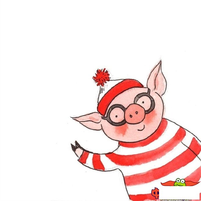 小猪简笔画图片大全，超可爱卡通小猪简笔画