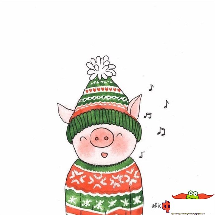 小猪简笔画图片大全，超可爱卡通小猪简笔画