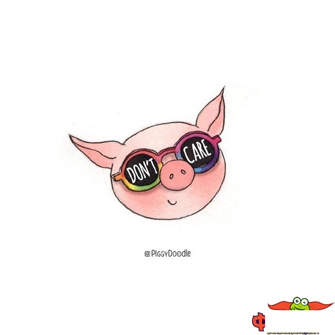 小猪简笔画图片大全，超可爱卡通小猪简笔画