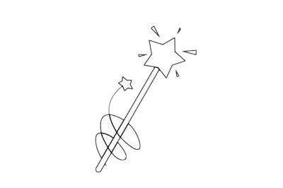 魔法棒简笔画图片