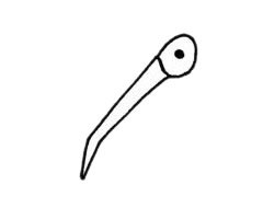 朱鹮简笔画图片