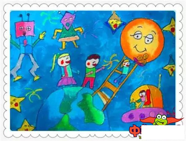 漂亮的中秋节儿童画大全,中秋节的画简单又漂亮