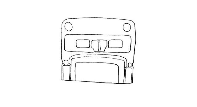 校车简笔画