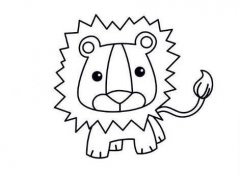 简笔画狮子的画法步骤图片