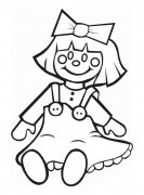 洋娃娃玩具简笔画步骤图片大全二