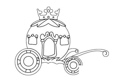 南瓜车简笔画图片