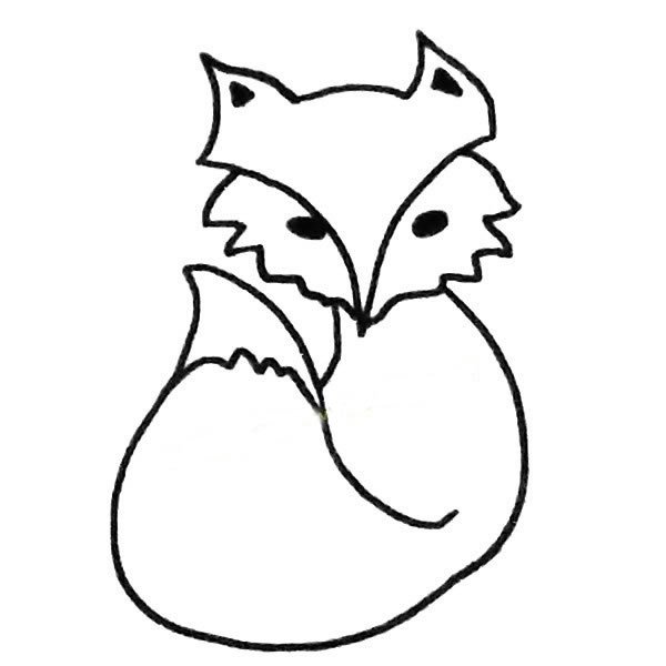 狐狸简笔画图片