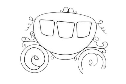 南瓜车简笔画图片