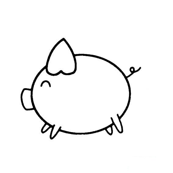 小猪非常简单的画法